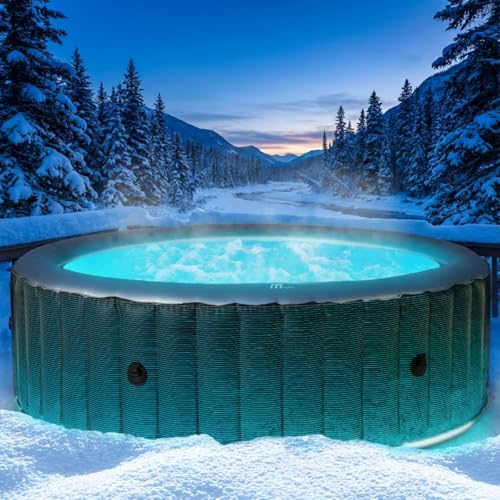 BRAST Whirlpool aufblasbar MSpa Starry mit LED Beleuchtung für 6 Personen...