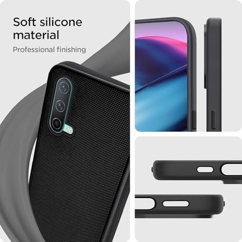 Image of Jkobi Back Cover Case for Oneplus Nord CE 5G (Textured Grip Design | Camera Protection | Slim and Light Weight | Soft Touch and Feel | Black)