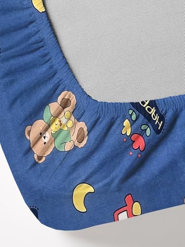 Image of Weave & Decor Printed Kids Bedsheets for King Size Bed 72x78x8 Inches, with 2 Pillow Covers 20x30 Inches for Longer Double Mattresses