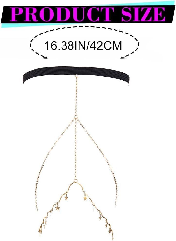 Star Thigh Chain Thigh Jewelry Summer Beach Garter for Women