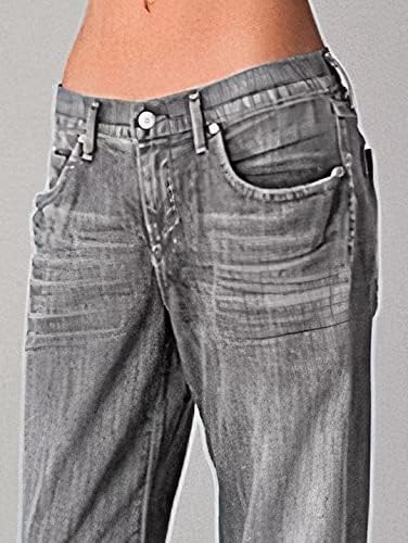 Flamingals Jeans for Women Low Waist Wash Bootcut Jeans Without Belt