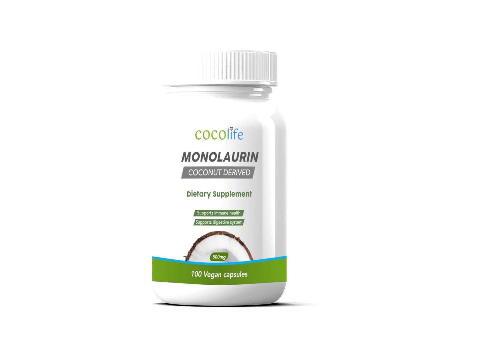 Cocolife Monolaurin capsules -500mg - 100 count (B0CNKPZK4C) Amazon Price History, Amazon Price Tracker