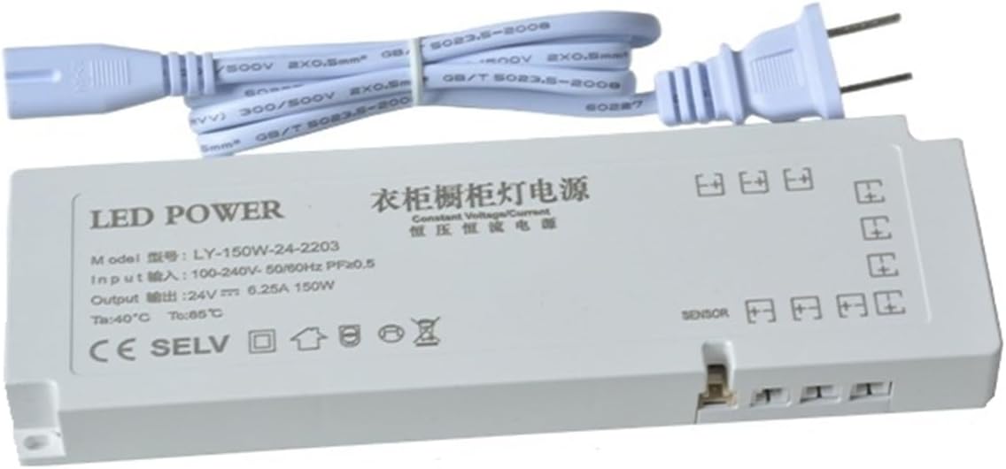 Cabinet Light Dedicated Power Supply 12V Light with Wardrobe Induction Control Interface Wine Cabinet Light Switch 24v Transformer(24v 48w)