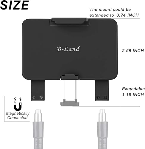 Miniatura 2 de B-Land Soporte de teléfono para soporte de cuello de cisne, abrazadera universal para teléfono móvil (soporte de cuello de cisne no incluido)