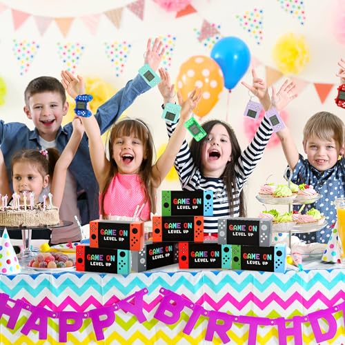 Generic FAVOR BOX-ZBX Video Game Party Favor Boxes - 24 Pcs Game On Theme Party Favor Candy Boxes For Boys Kids Video Game Birthday Party Supplies Game Controller Shape Gifts Boxes Goodie Box Supplies Party Decorations thumb #3