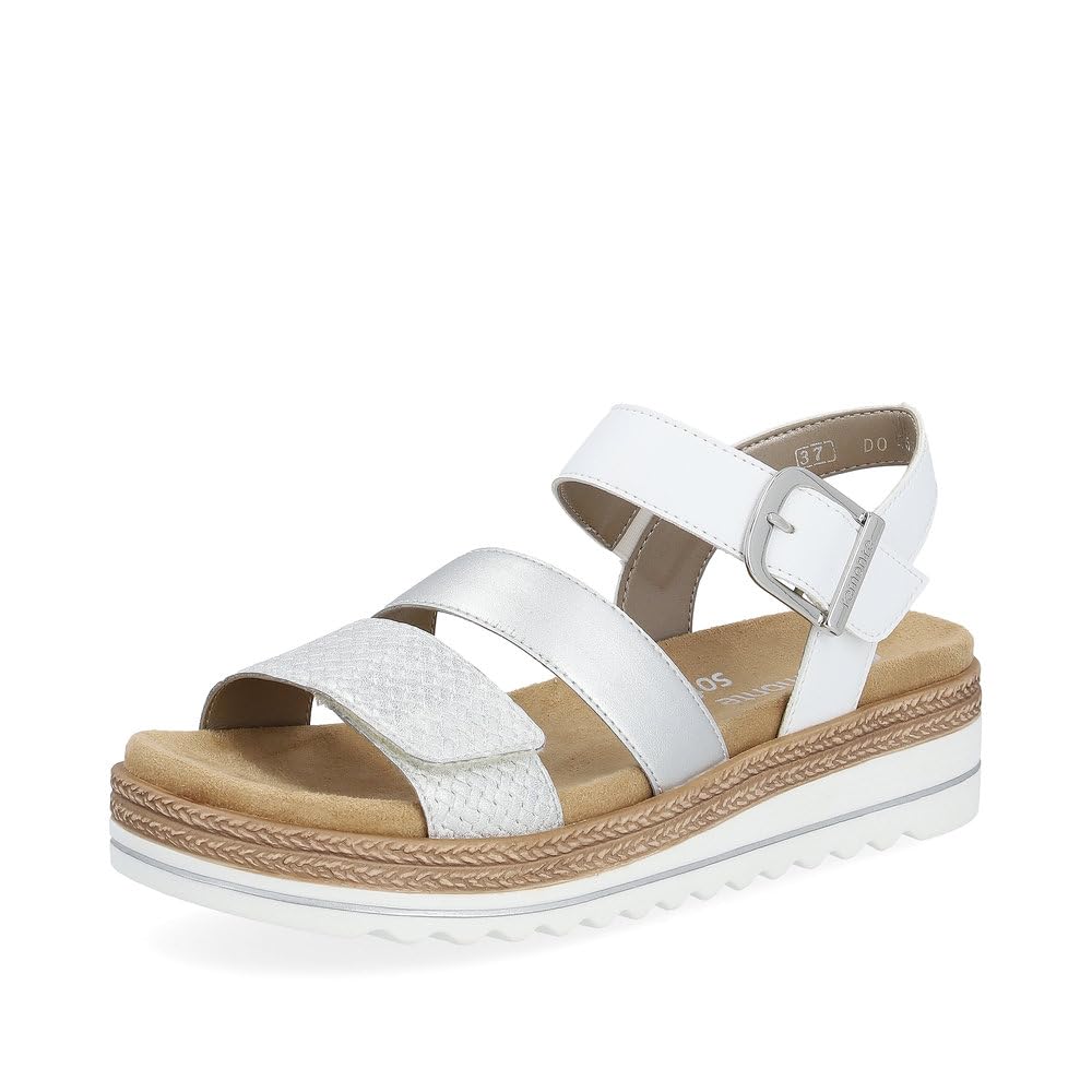 Remonte Damen Riemchensandalen D0Q55, Frauen Sandalen,lose Einlage