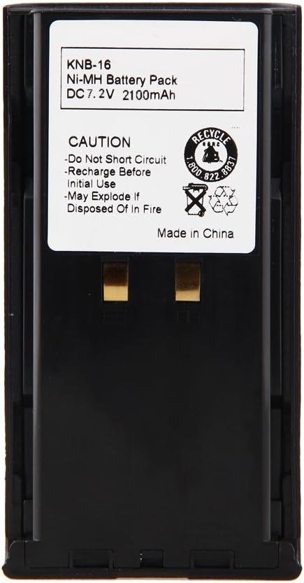 MIFXIN KNB-16 Battery 2100mAh 7.2V Two-Way Radio Replacement Battery Compatible Kenwood KNB-16 KNB-21N TK-480 TK-481 KNB-16A TK-280 TK-380 TK-290 TK-390 KNB-17 KNB-17A KNB-21