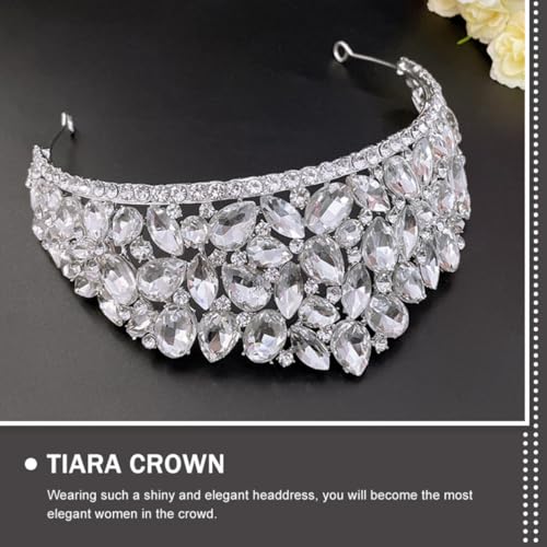 Tiara de princesa DOITOOL para bodas elegantes y fiestas de compromiso 4