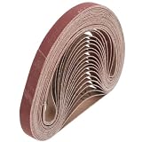 20 Stück Schleifbänder Körnung Aluminiumoxid für Holz und Metall