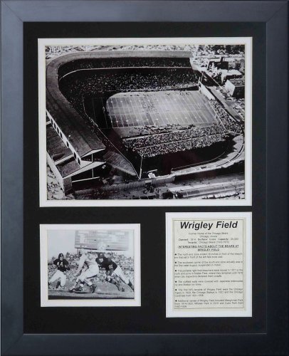 Legends Never Die Chicago Bears Wrigley Field Framed Photo Collage, 11x14-Inch