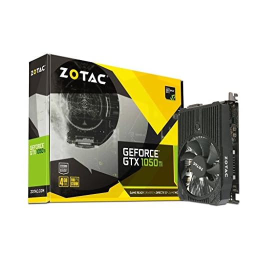 ZOTAC GeForce GTX 1050 Ti Mini, 4GB GDDR5 DisplayPort 128-bit Gaming Graphic Card (ZT-P10510A-10L)
