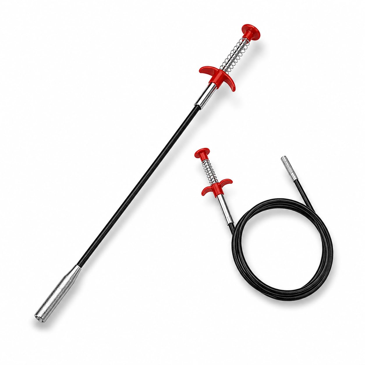Drain Cleaning Wire Tool – 5 Feet Hair Catching Spring Stick, Reusable Drain Cleaner for Sink & Bathtub Clogs (Pack of 1) – by The Luxe & Essential Co.-image-38