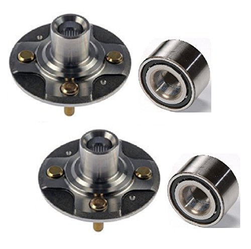 8USAUTO Pair Front Left and Right Wheel Hub and Bearing fit 2001 2002 2003 2004 2005 Civic (DX/EX/GX/HX/LX Model; Exclude Si SiR Model) #U510030/U930456