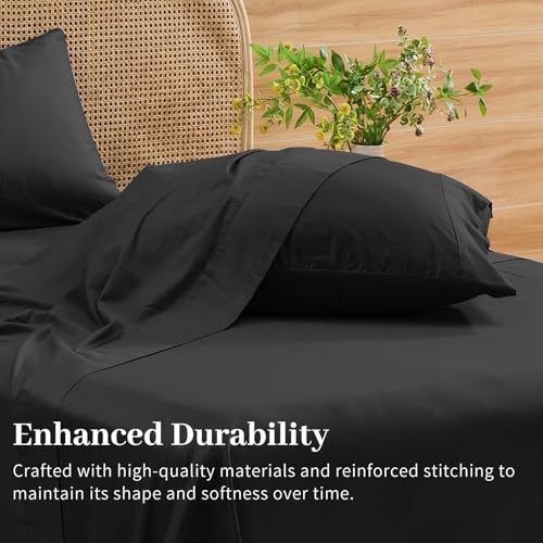 Image of Bedlifes 1000TC Egyptian Cotton King Sheets, 4Pcs 18-24 inch Extra Deep Pocket