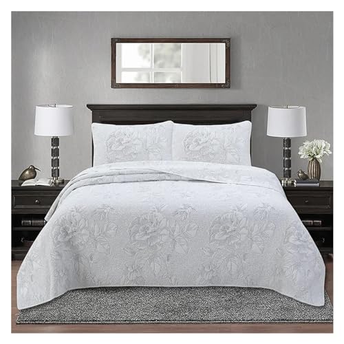 Ropa de cama suave Queen con colcha acolchada de algodón transpirable 2