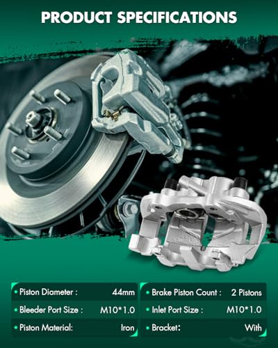 Image of SCITOO 19B3257 Front Left Disc Brake Caliper w /Bracket Fit For Mercedes-Benz For E350 2006-2009,For Mercedes-Benz For R350 2006-2012,For Mercedes-Benz For R500 2006-2007, Double Pistons