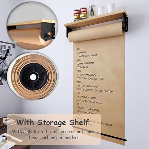 Cortador de rollo de papel kraft de pared portarrollos ecológico 70cm 4
