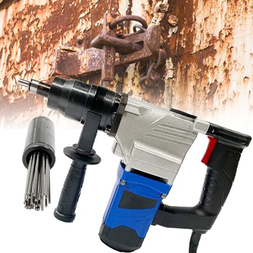 Desincrustador de agujas eléctrico, pistola neumática de eliminación de óxido de 4500 RPM, limpiador de escoria de 1100 W para soldadores, herramienta eficaz para eliminar óxido y escoria, 110 V