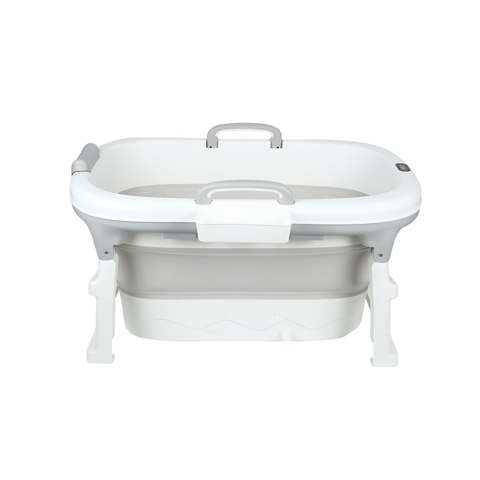 Bebe - Cuscino pieghevole per vasca da bagno pieghevole per bambini da 0 a 9 anni, per doccia, neonato, per tutta la famiglia, 99 x 62 x 52,9 cm (grigio)