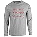 Now I Have a Machine Gun HO-HO-HO Sport Grey L Long Sleeve T-Shirt
