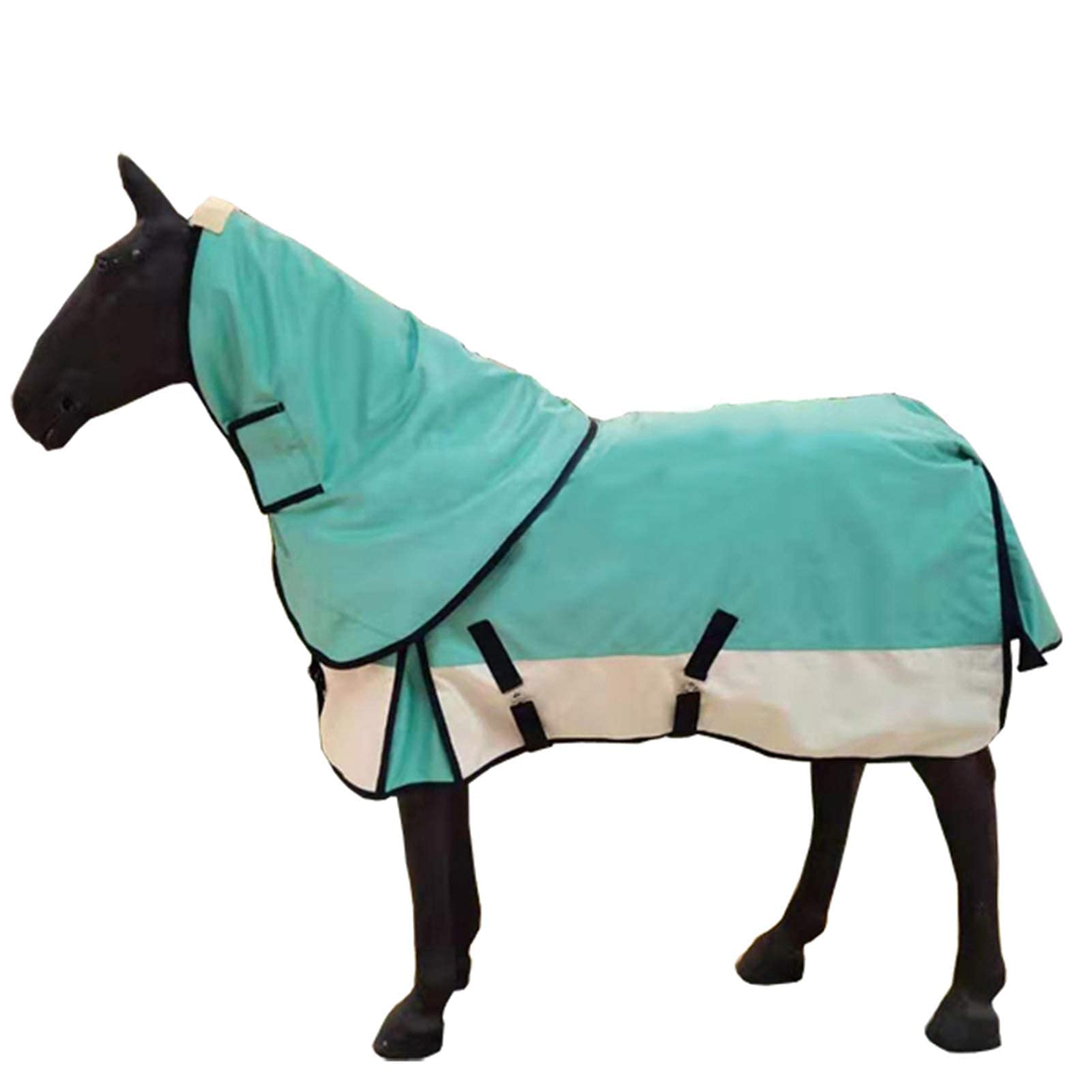 Couverture d'extérieur pour cheval imperméable et indéchirable pour l'hiver vert