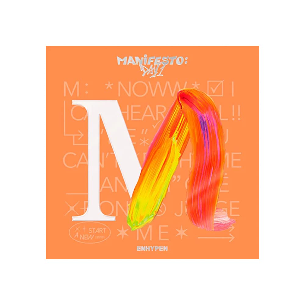 Durx-litecrete inment ENHYPEN : Manifesto Day 1 (ENGENE Version - M ver.) 3rd Mini Album CD+Photobook+Photocard+Sticker+Poster with Lyrics+(Extra ENHYPEN 8 Photocards+Pocket Mirror+CoasQ