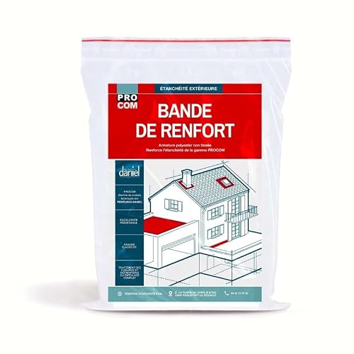 Bande de renfort PROCOM, Armature étanchéité haute élasticité 20 cm x 10 m