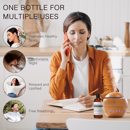 Image of Cedarwood Essential Oil for Hair Care, Aromatherapy Diffuser, 100ML | 100% Pure and Natural, Cedarwood Oil for Skin Massage, Home Spray, DIY Air Freshener, Candle and Soap Making, 3.38 fl oz