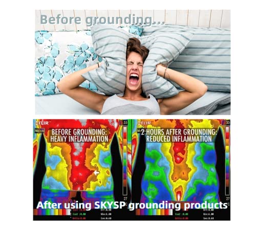 Grounding Pillowcase Silver Conductive Grounding Mat For Better Sleep Safe Fits King(20X36In) 1Pcs #TOP6