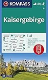  KOMPASS Wanderkarte Kaisergebirge: 5in1 Wanderkarte 1:50000 mit Panorama, Aktiv Guide und Detailkarten inklusive Karte zur offline Verwendung in der ... Skitouren. (KOMPASS-Wanderkarten, Band 9)