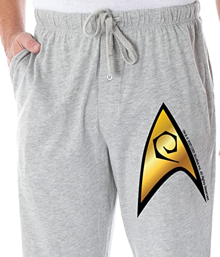 Star Trek Men's The Original Series Operations Division Starfleet Insignia Lounge Pajama Pants3