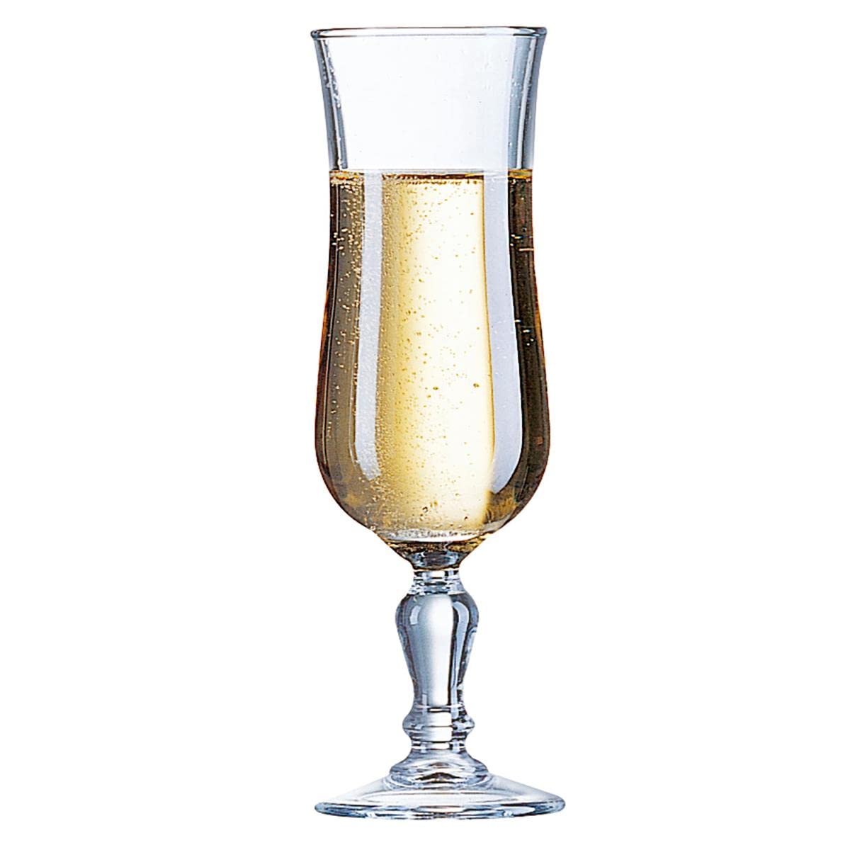 Arcoroc Set de 12 copas flauta Normandi de vidrio 15 cl | Transparente, Vidrio, formato alto, acabado brillo, 15 cl, 12 piezas, apto para frigorífico, fácil de limpiar