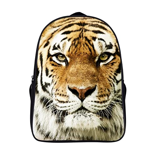 Sac à dos scolaire tigre pour enfants et étudiants unisexe - 40x28x16cm