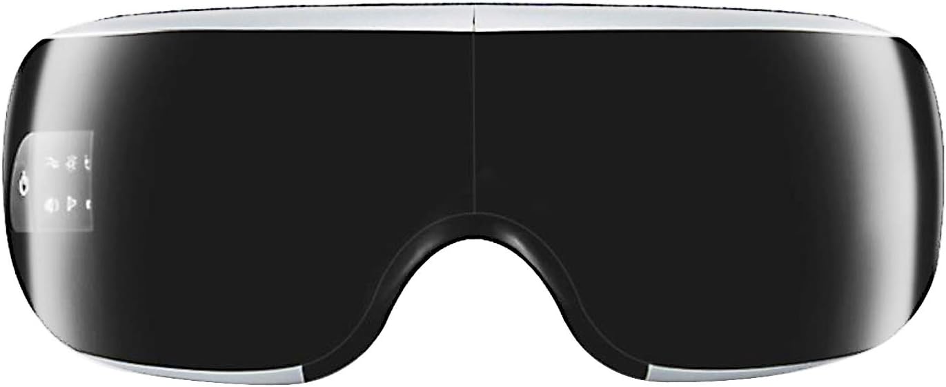 Jiuhuazi Foldable Rechargeable Eye Massager,Portable Eyestrain Relief Heat Compression Function,Protect Eye fatigue,Support Wireless Bluetooth