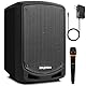 Pyle PA Musikbox, Partybox, Tragbare Karaoke Maschine mit Mikrofon, Party Lautsprecher mit Bluetooth, Sound Anlage 6,5’’ Subwoofer, PA Anlage Komplettset, Karaoke Set LED-Akku-Anzeige, MP3/USB/SD 600W