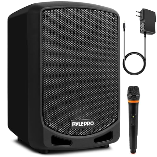 Pyle PA Musikbox, Partybox, Tragbare Karaoke Maschine mit Mikrofon, Party Lautsprecher mit Bluetooth, Sound Anlage 6,5'' Subwoofer, PA Anlage Komplettset, Karaoke Set...