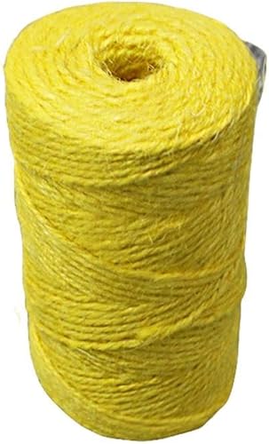 Guita de yute natural de 164328 pies para regalo de manualidades, cuerda de Navidad, cuerda de embalaje duradera