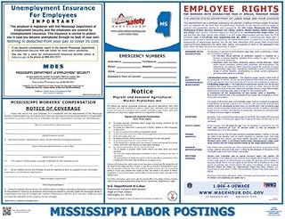 National Safety Compliance Mississippi Labor Law Poster