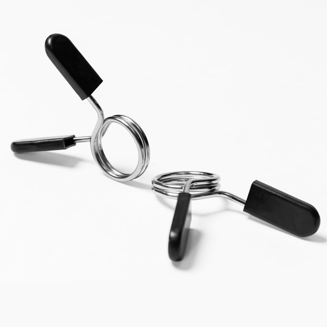 METIS Barbell Spring Collars – Chrome-Plated Steel with Ergonomic Handles for Secure Weight Lifting, Available in 1in & 2in Sizes, Pack of 1, 10, or 25 Pairs