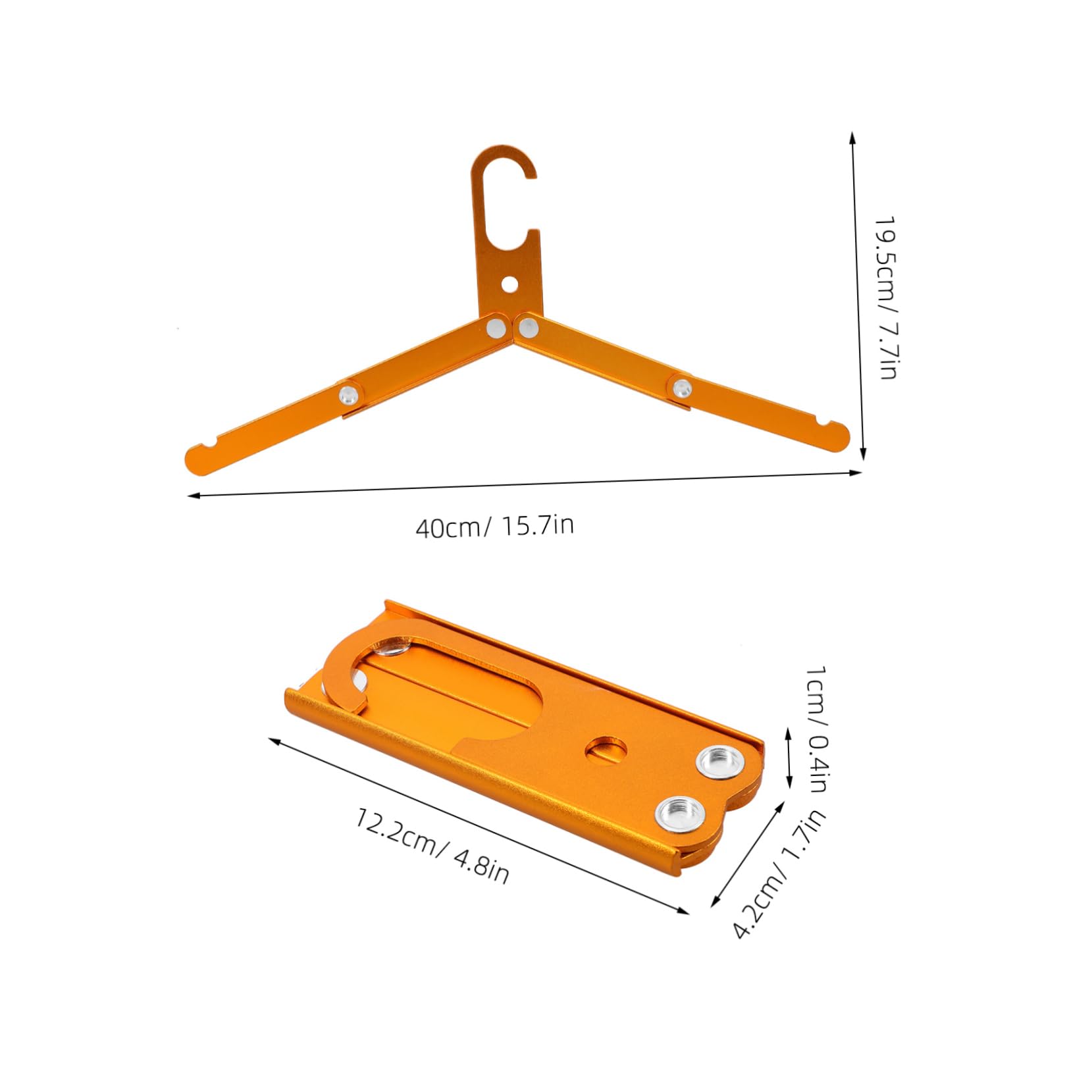 SOLUSTRE 3Pcs Metal Foldable Hangers Portable Space Saving Travel Hangers for Clothes for Camping Hotel and Home Use Lightweight and Design for Pants Shirts