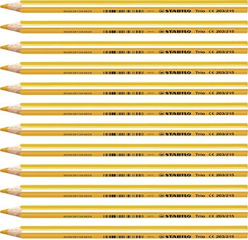 Colouring Pencil - STABILO Trio thick - Pack of 12 - white