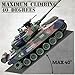 Supdex 1:18 RC Tank, 2.4Ghz RUS T-90 Remote Control Tank Model Toys, Battle Army with Smoke, Light Sound, Volume Switch, Military Toy for Adults and Kids That Shoots BBS, Water Bombs