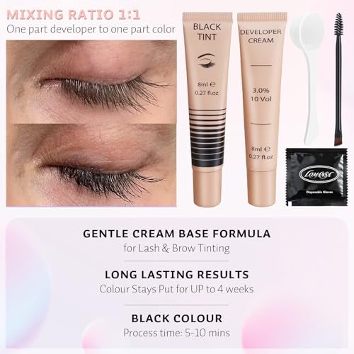 Lomansa Lash Color Kit Eyelash Color Set Black With Natural Effects Lasts 4 Weeks Easy To Use For Salon thumb #3