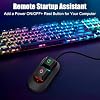 External PC Power Switch with 2M Cable, Mechanical Key Computer Power Button with Reset Switch & RGB LED Light, External Desktop ON/Off Switch for PC Case Motherboard-M30