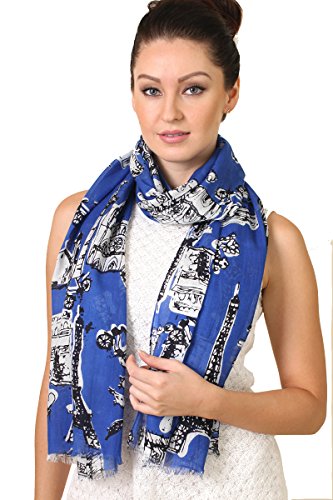 Anika Dali Women's Bonjour Paris Print Scarf