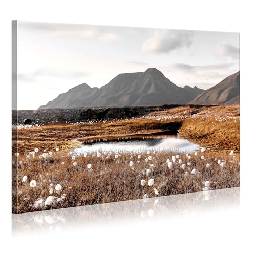 Dream Land Large Natural Landscape Wall Art - Mountain, Pond