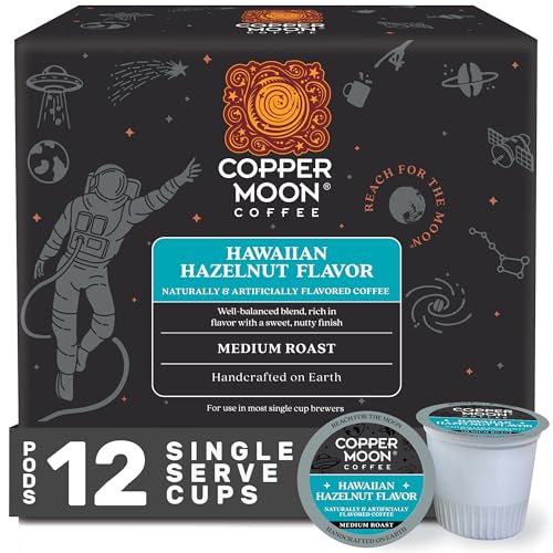 Image of Copper Moon Single Serve Coffee Pods for Keurig K Cup Brewers (Hawaiian Hazelnut - Medium Roast) 12 Count