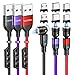 Produktbild Schnelllades Magnetisches Ladekabel, VAFOTON 3 in1 USB C Magnet Kabel[3Stück, 0.5M+1M+2M], 360°&180° Magnetkabel,3A Schnelllade & Datenübertragungs Ladekabel Magnetisch für Micro USB,Typ C,iProduct