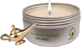 Purespa Bougie de Massage 100% naturelle parfumée - sensuel et relaxant (1001 Nuits, 80 gr)