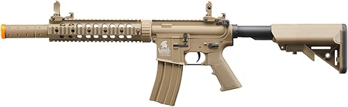 Miniatura 2 de Lancer Tactical Gen 2 M4 SD - Rifle de nailon de 9 pulgadas AEG Airsoft con batería Nimh de 9.6 V 1600 mAh, cargador y 1000 rondas de 0.01 oz BB